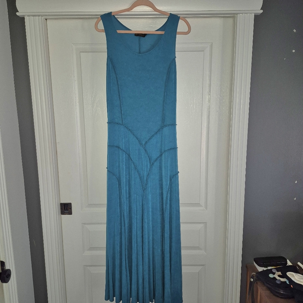 Teal Maxi Dress Vintage
